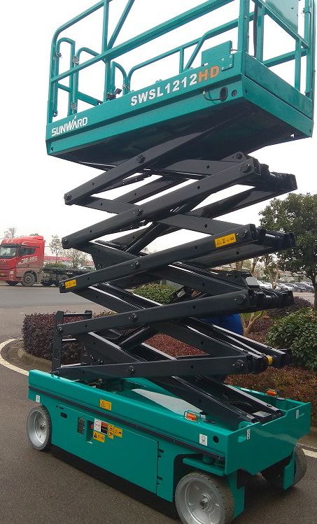 尊龙凯时官网网址智能电动剪叉式高空作业平台新品首发赴美参展