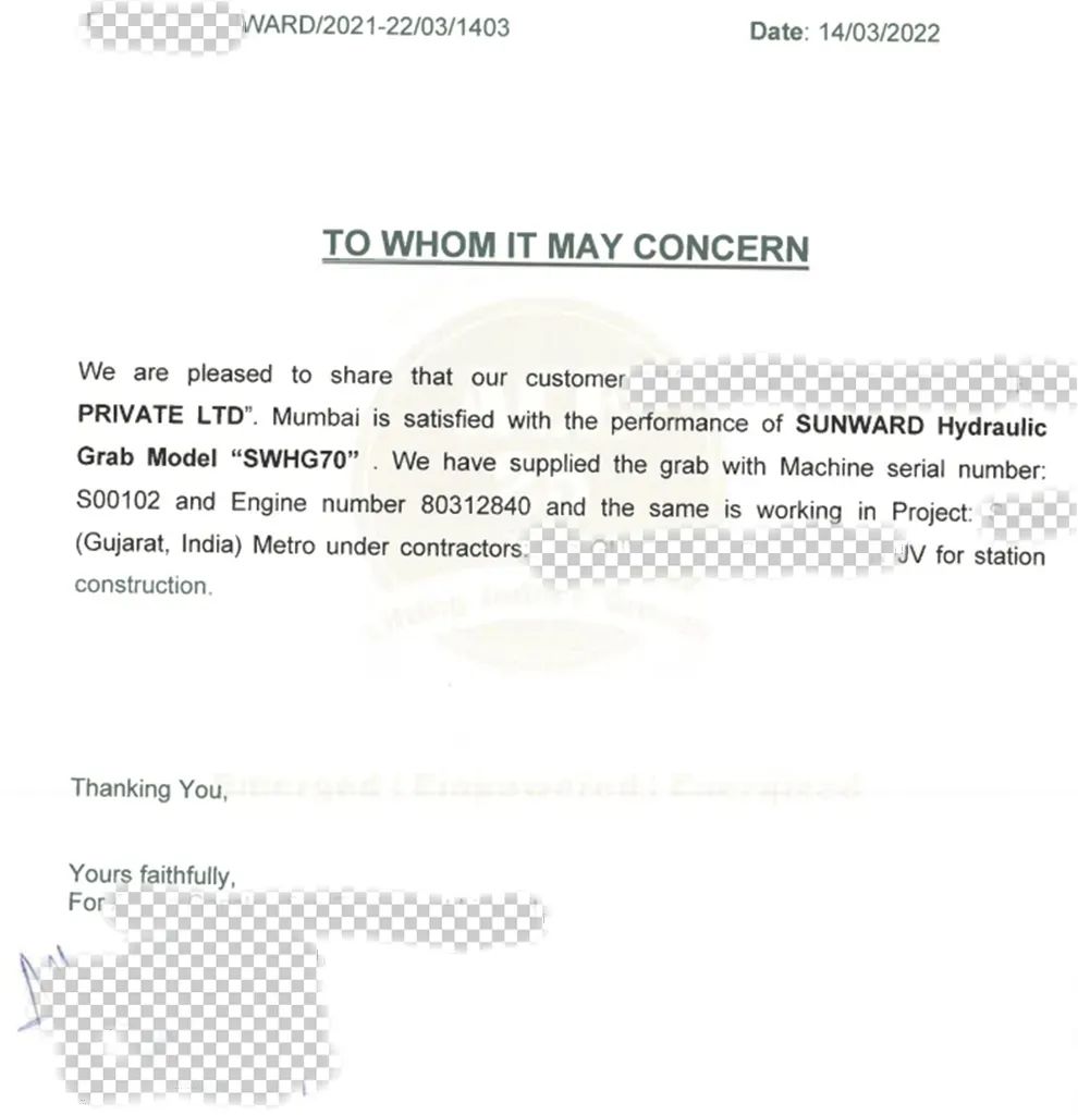 谢谢信！尊龙凯时官网网址智能SWHG70液压抓斗助力外洋基础施工获肯定