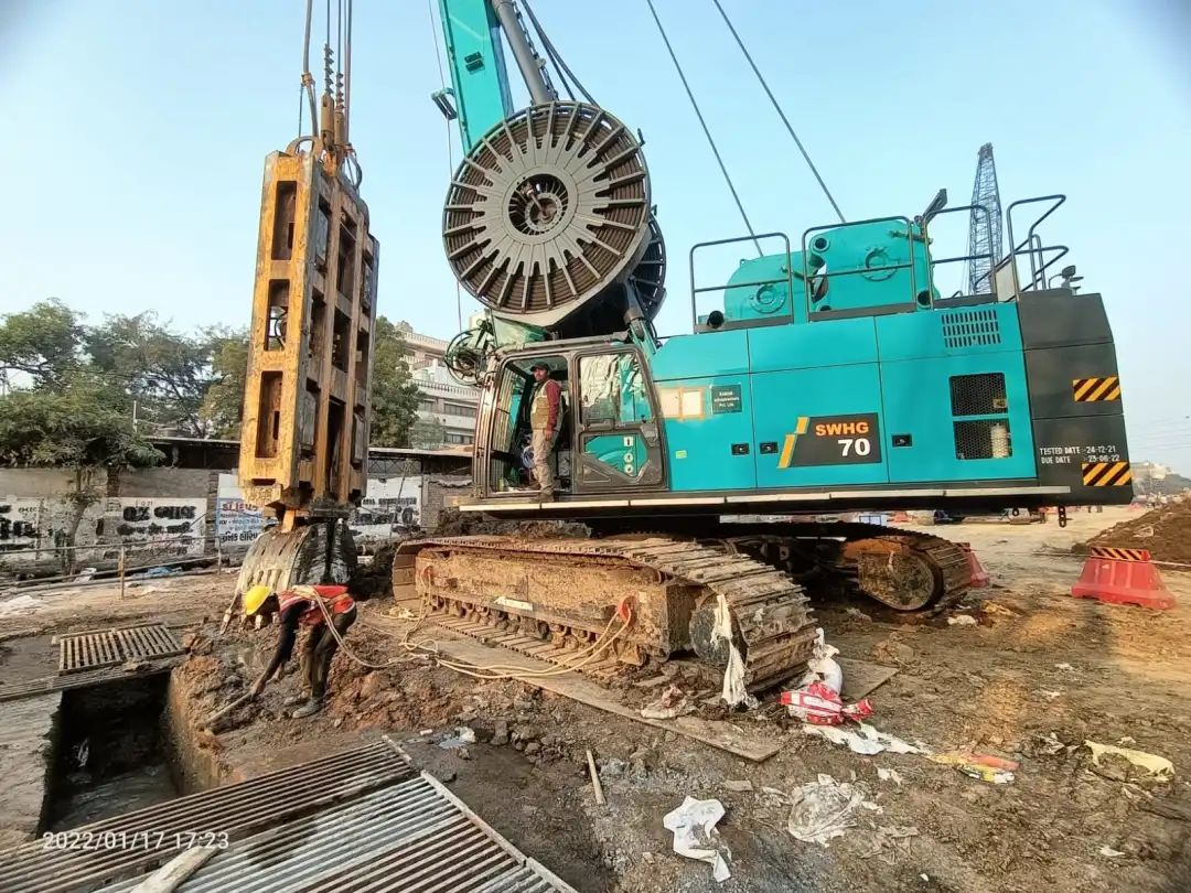 谢谢信！尊龙凯时官网网址智能SWHG70液压抓斗助力外洋基础施工获肯定