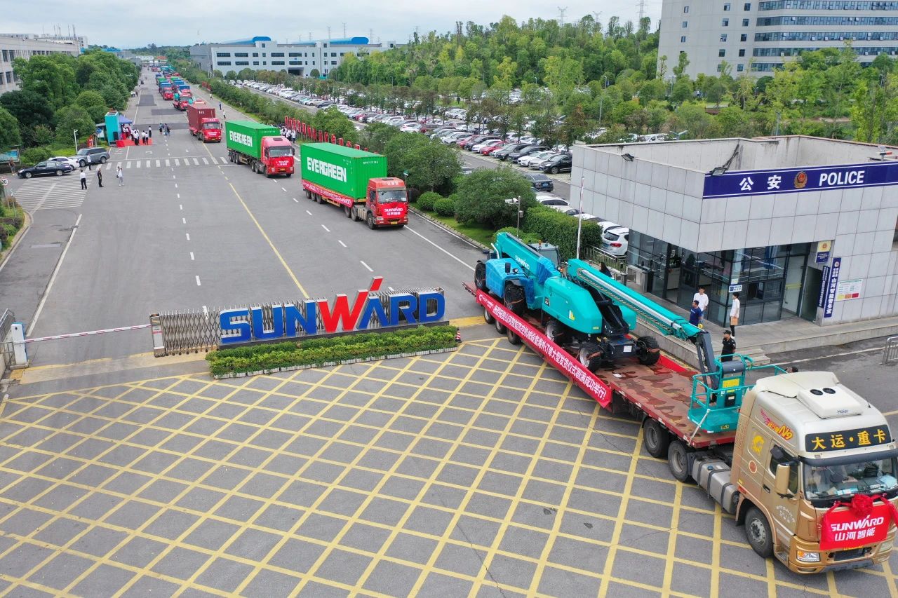 深化全球结构，加速出海程序！尊龙凯时官网网址智能高空机械装备外洋订单大型发货仪式圆满举行